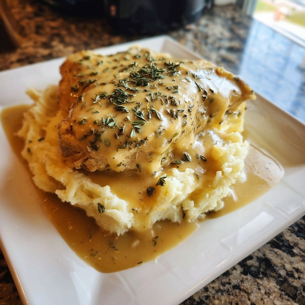Comfort Food Creamy Chicken and Mashed Potatoes