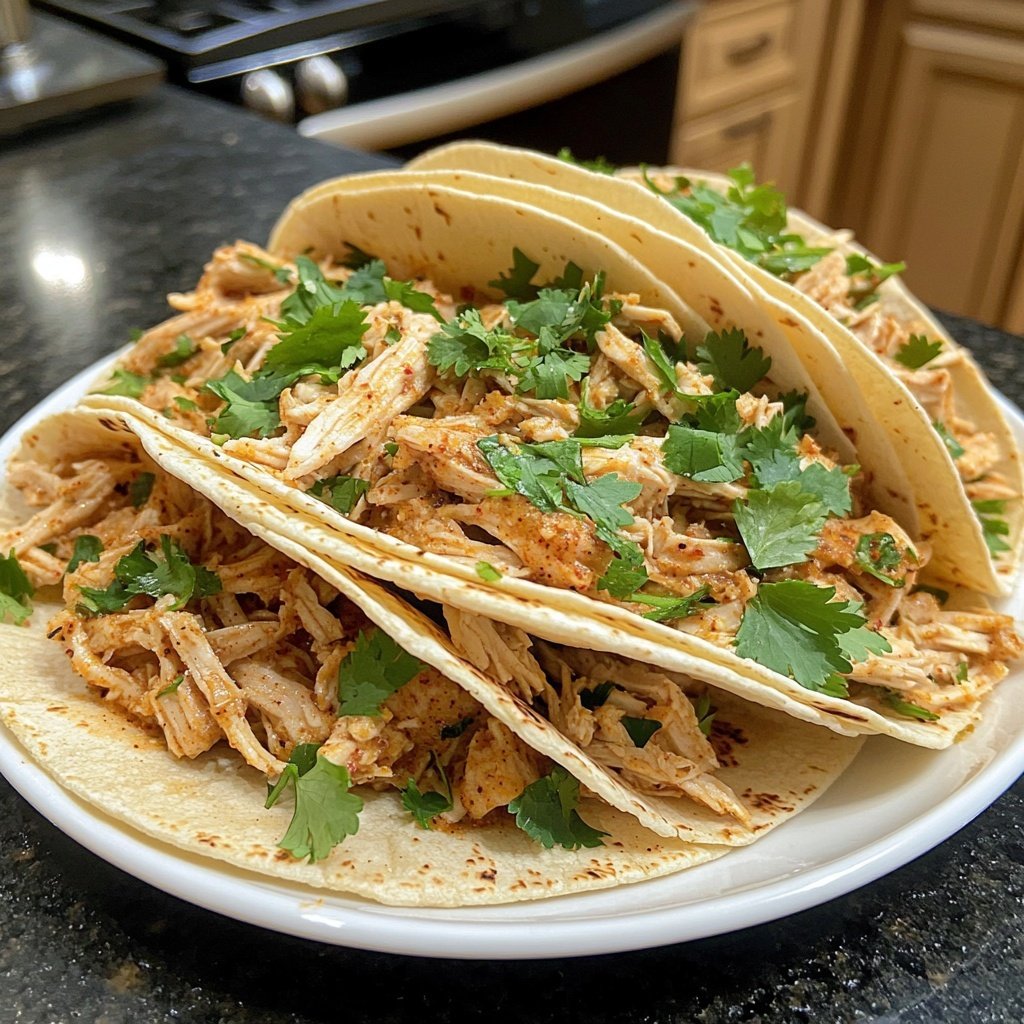 Easy Slow Cooker Chicken Taco Filling