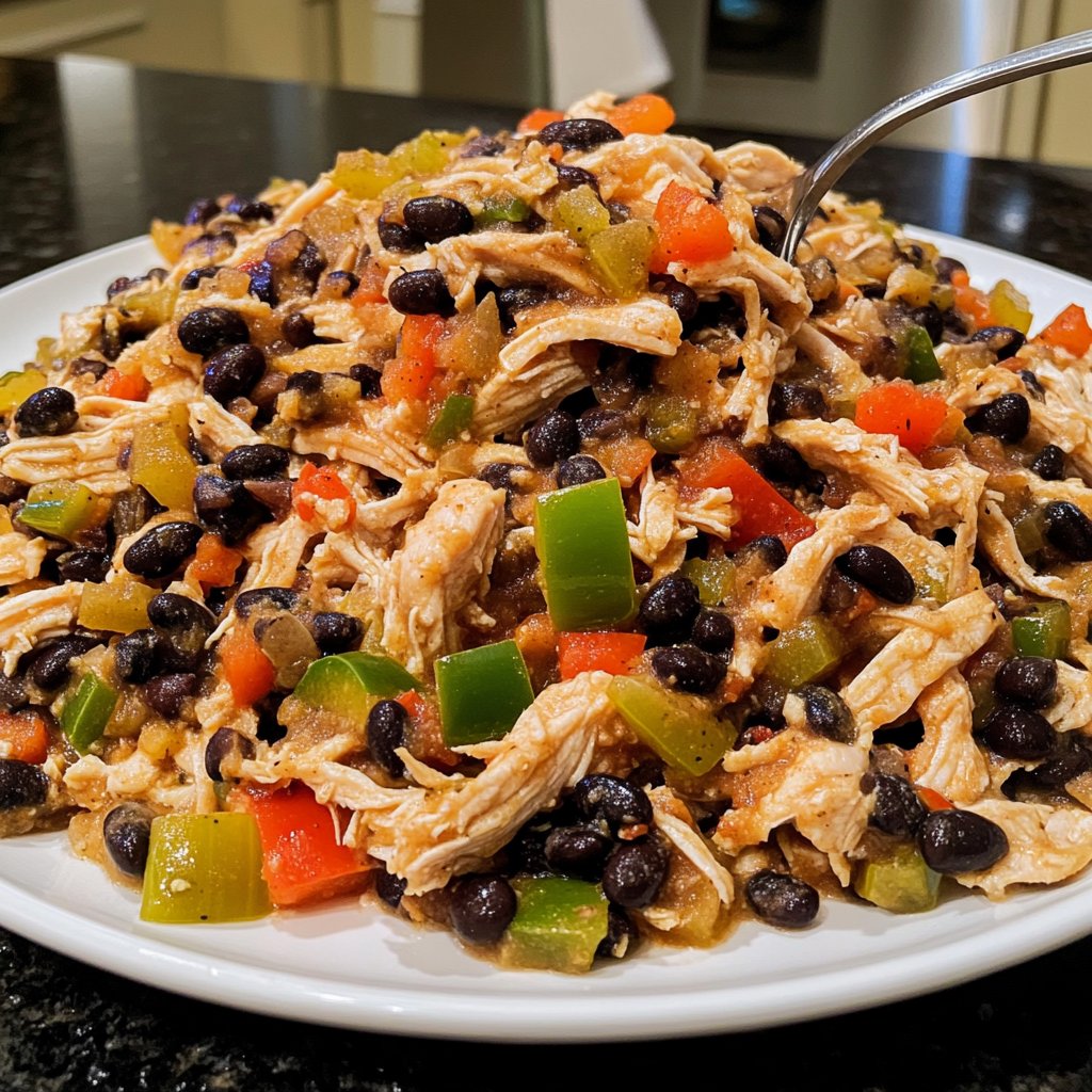 Dump-and-Go Crockpot Chicken and Black Beans