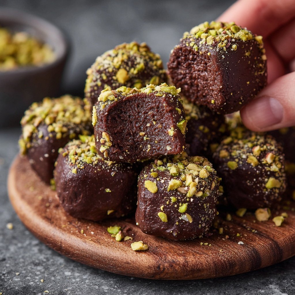 Chocolate Pistachio Snack Bites