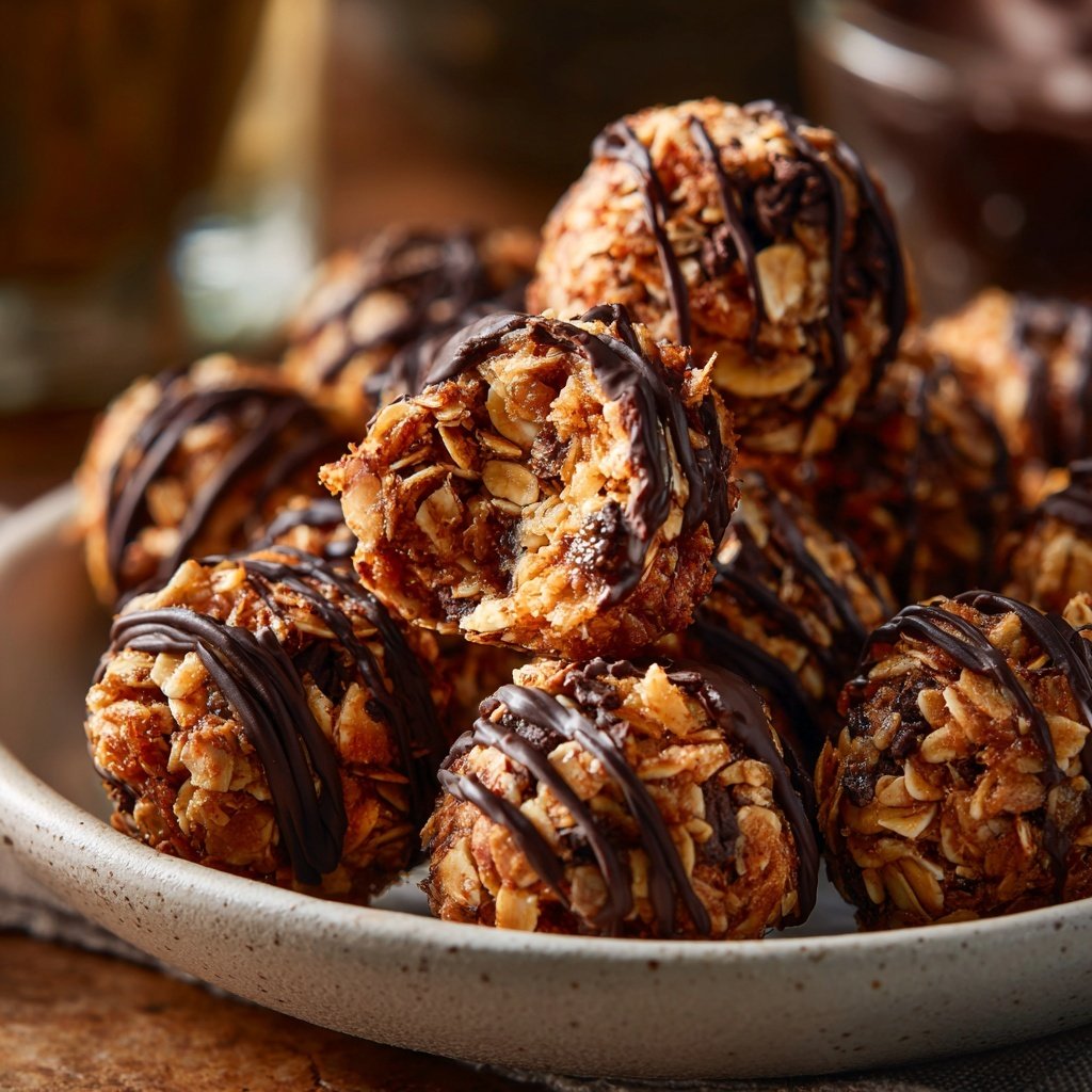 Chocolate Almond Coconut Granola Bites