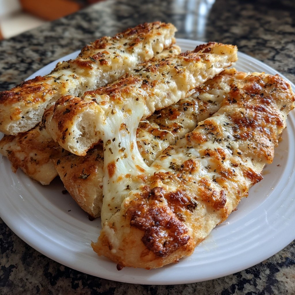 Super Bowl Party Food Cheesy Breadsticks