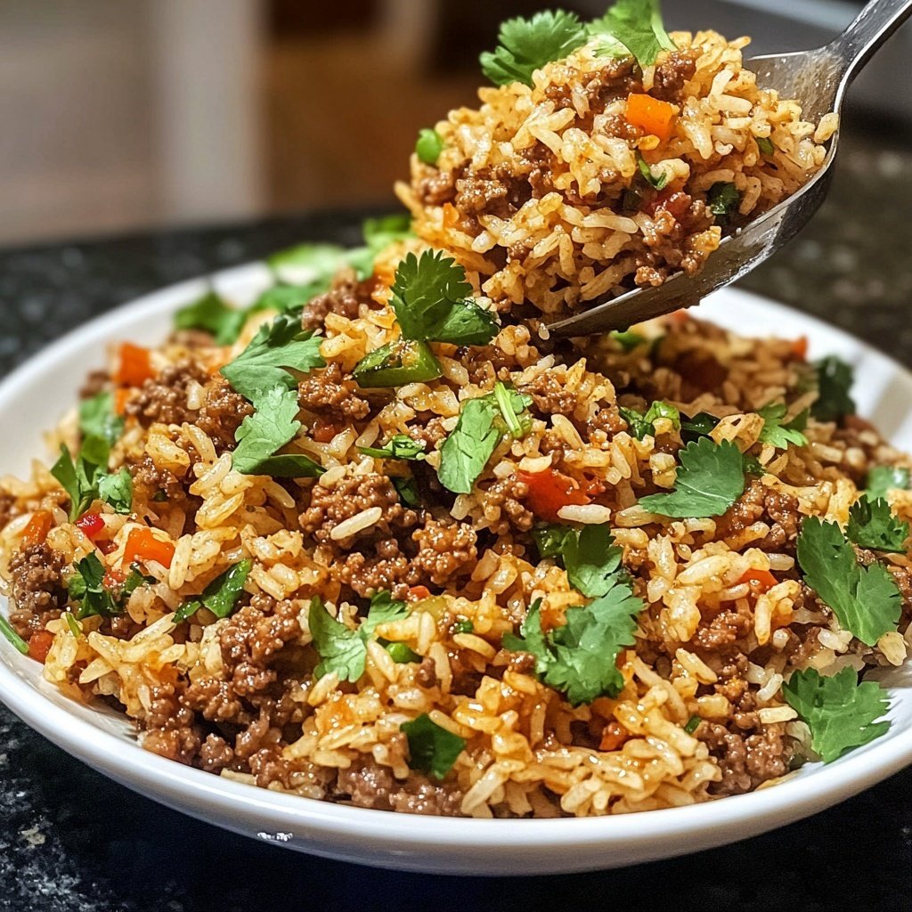 Ground Beef Rice Bowls