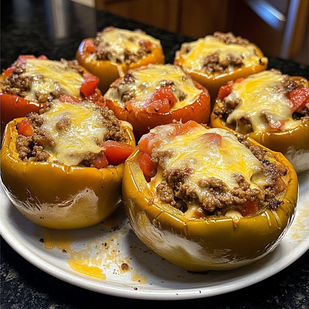Ground Beef Stuffed Peppers