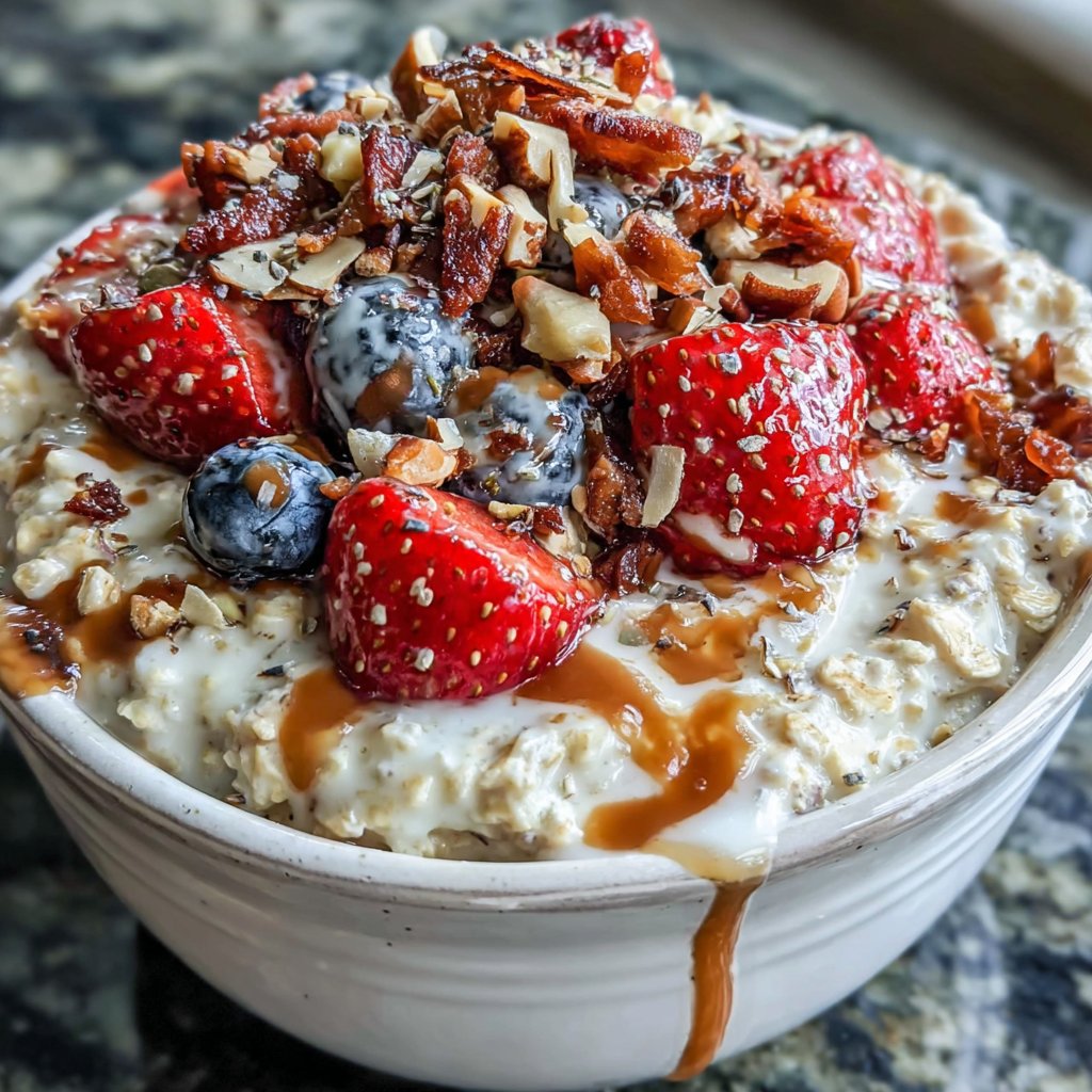 Overnight Oats With Fresh Berries