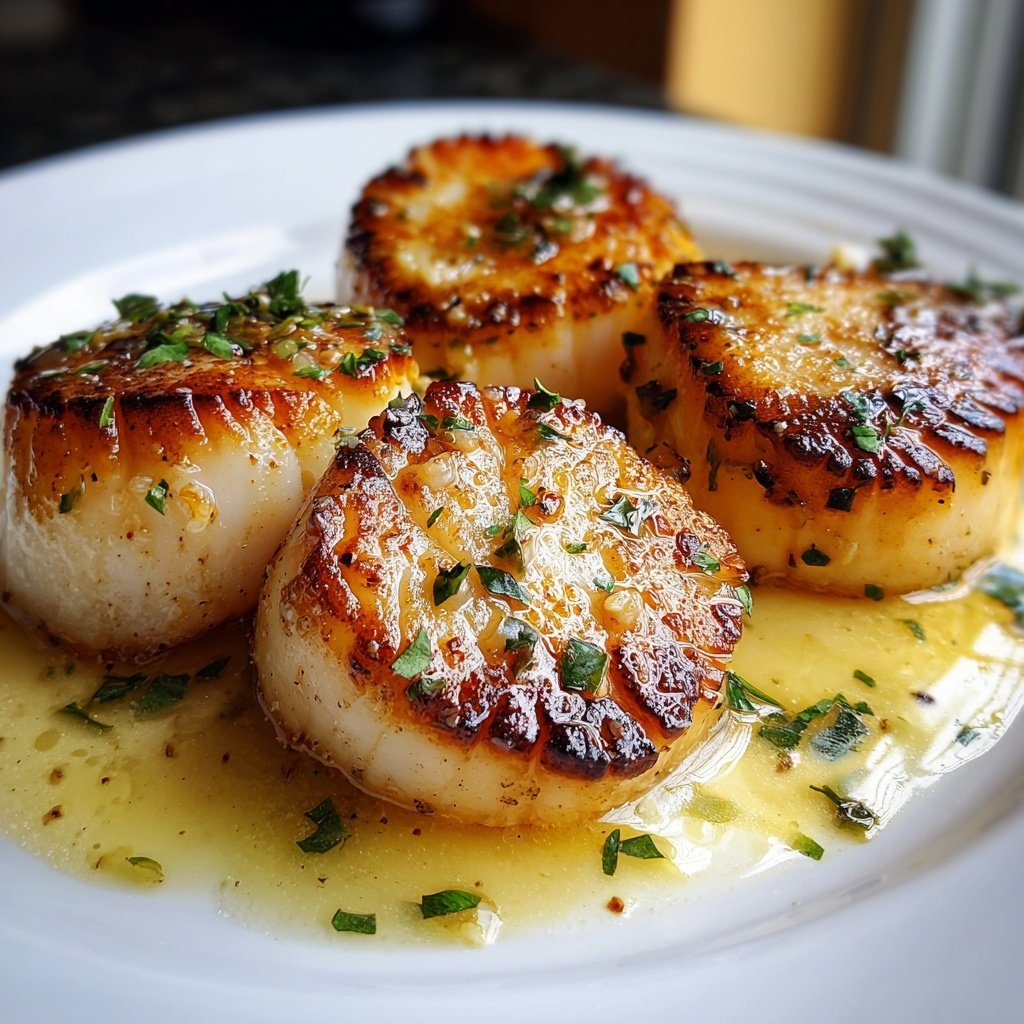 Pan-Seared Scallops with Vanilla Beurre Blanc