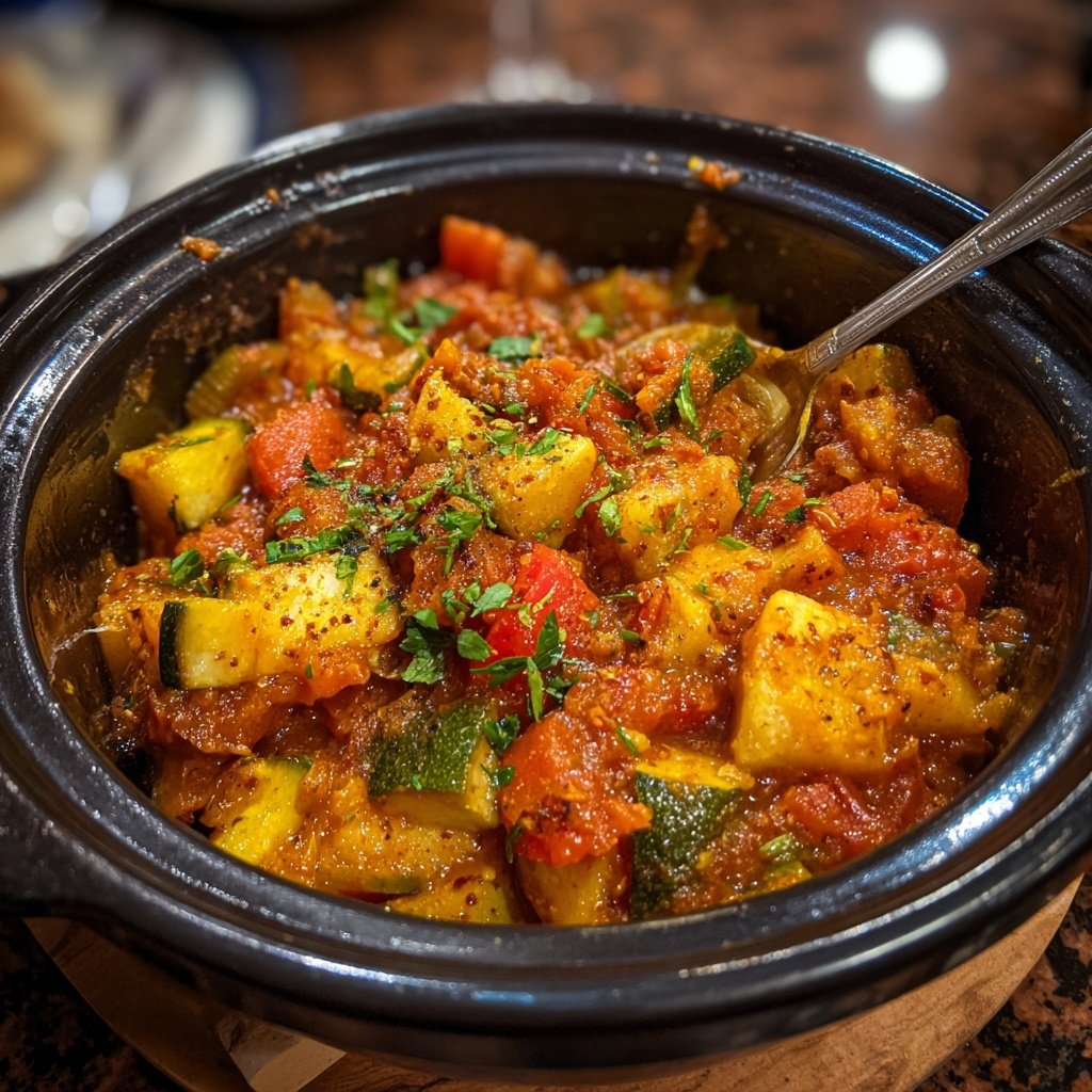 Healthy Crockpot Italian Vegetable Stew