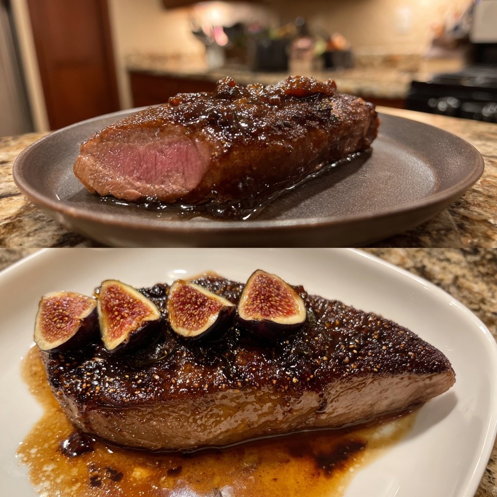 Duck Breast with Fig and Red Wine