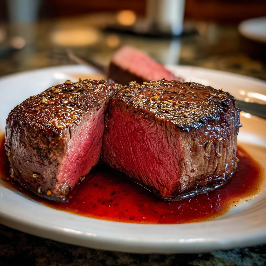 Romantic Filet Mignon with Red Wine Sauce