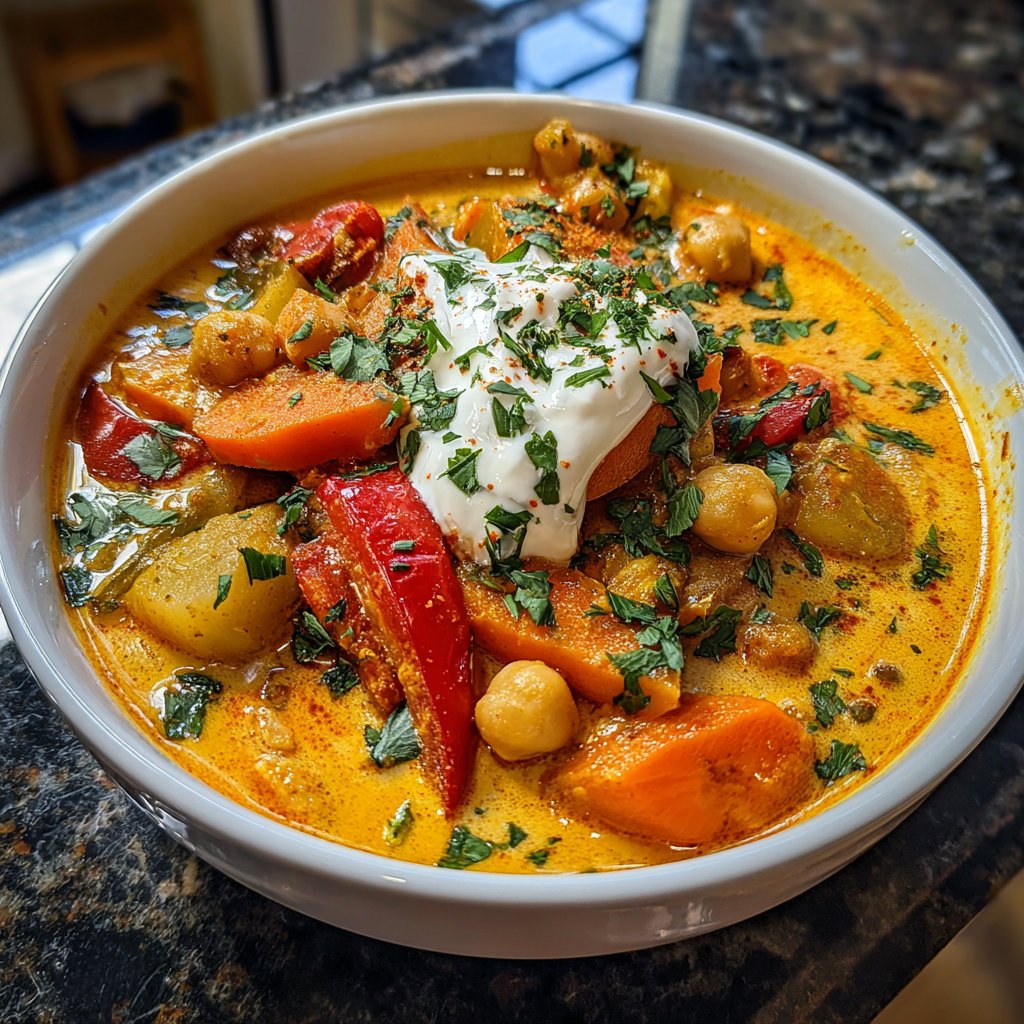 Healthy Crockpot Vegetable Curry