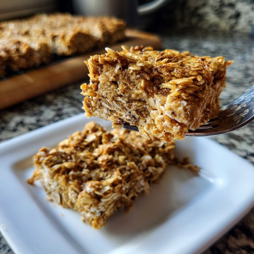 Vanilla Almond Oat Breakfast Squares