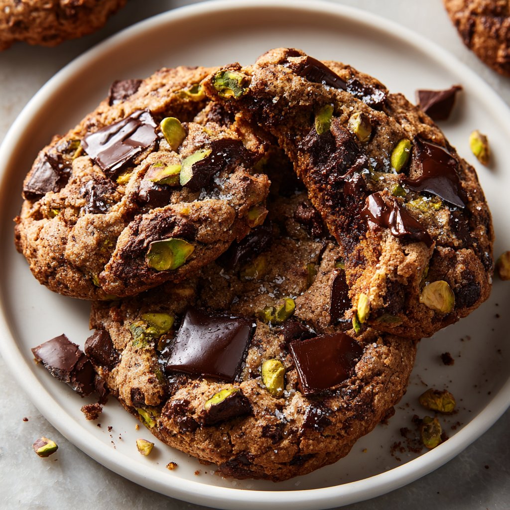 Chocolate Pistachio Cookies
