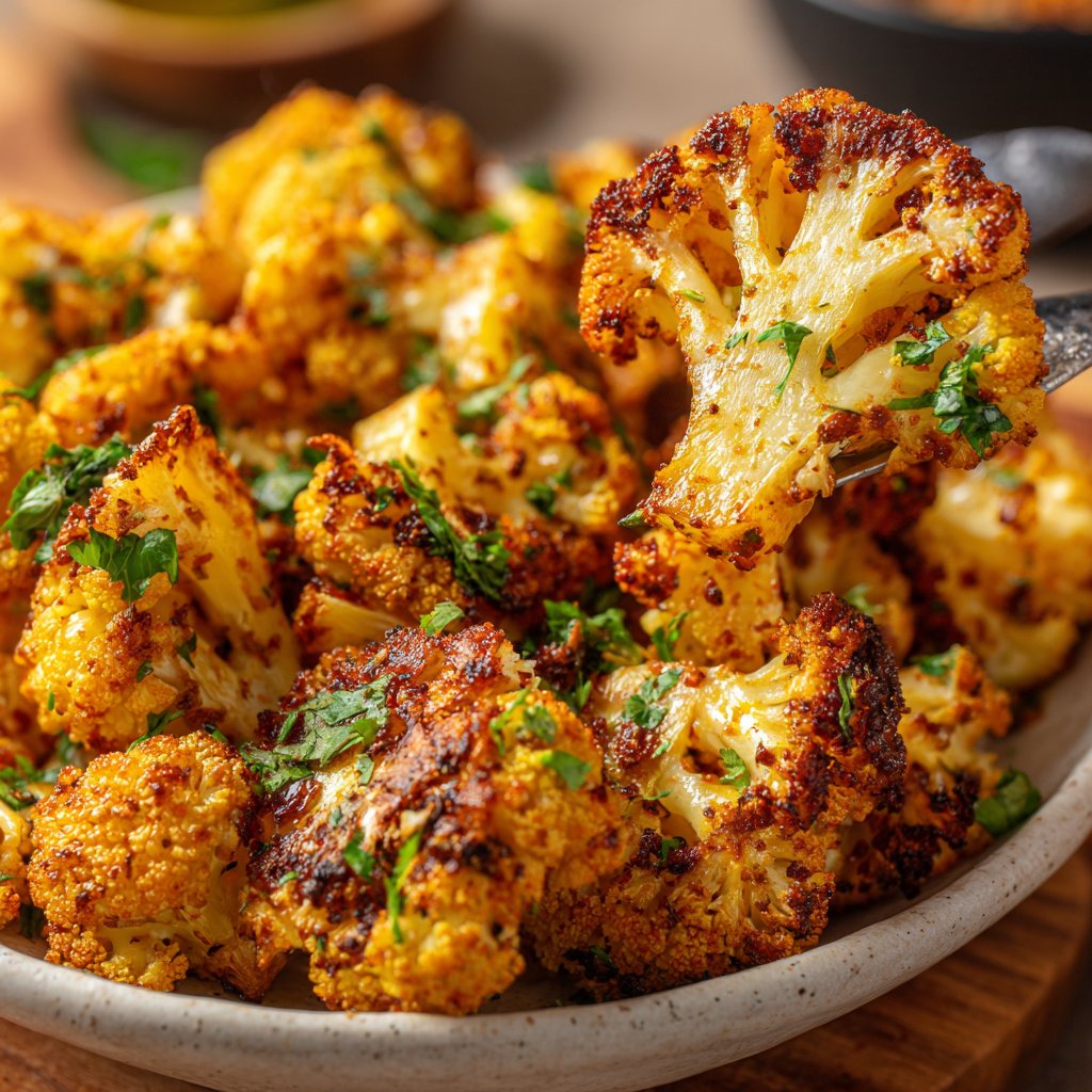 Jamaican Spiced Roasted Cauliflower