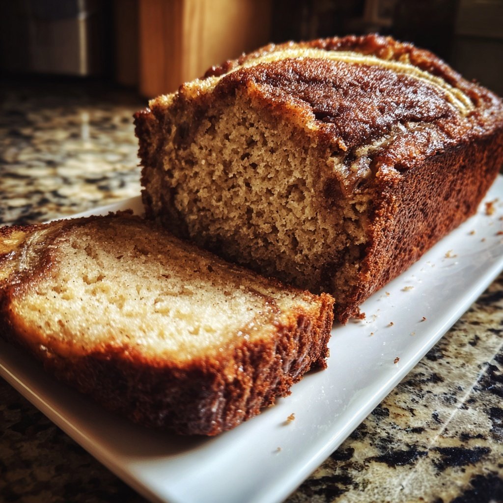 Homemade Cinnamon Swirl Banana Bread