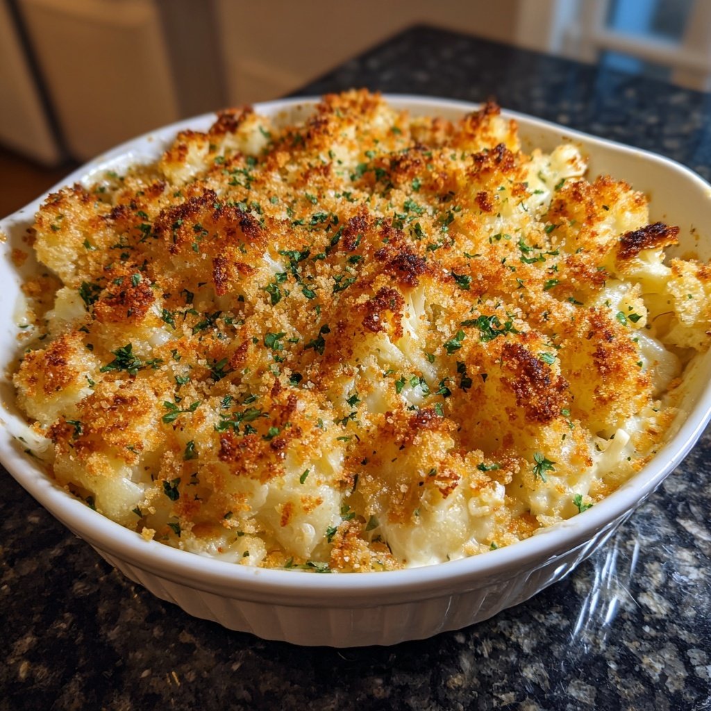 Sunday Roasted Cauliflower Gratin