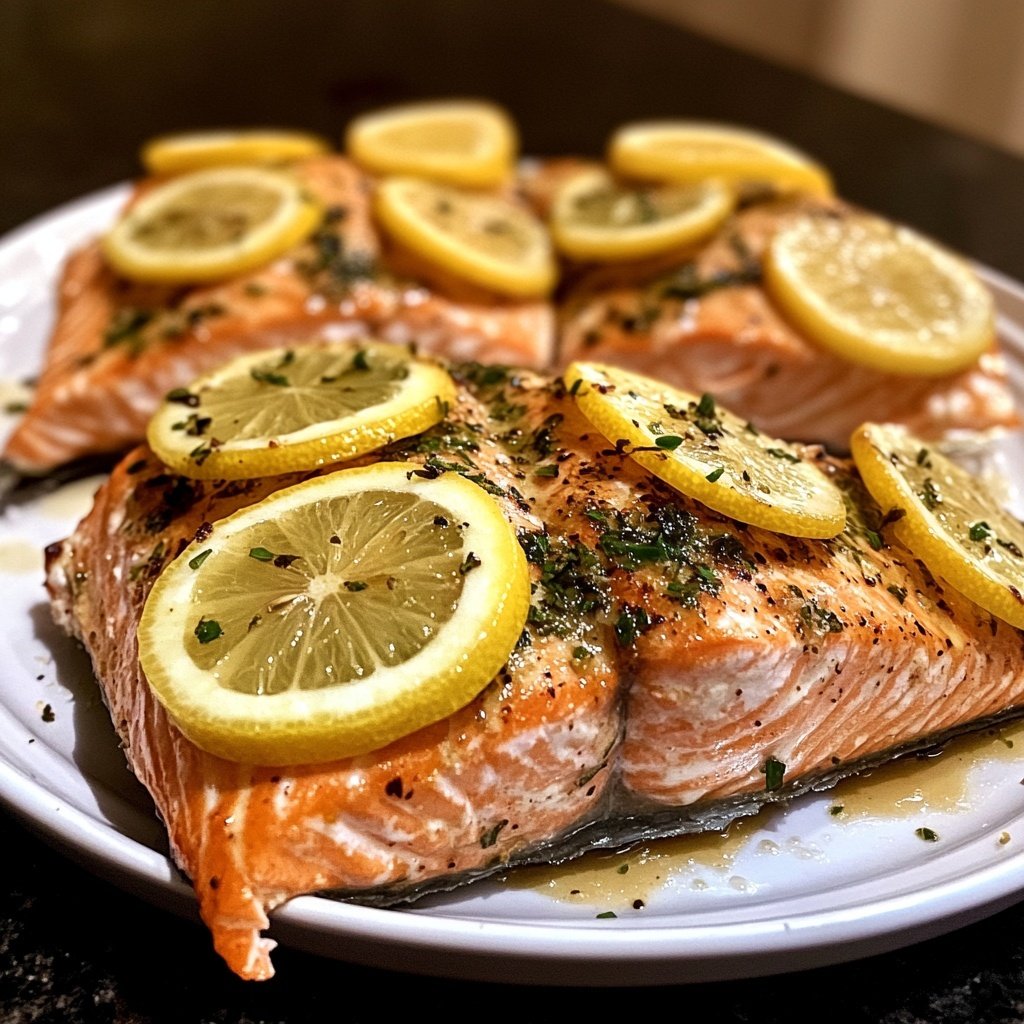 Healthy Baked Salmon with Lemon Recipe